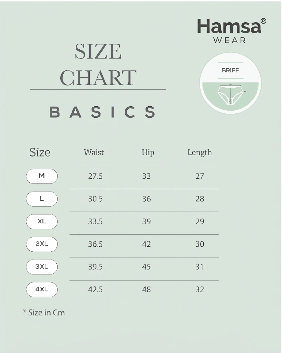 Plain Brief - Pack of 3