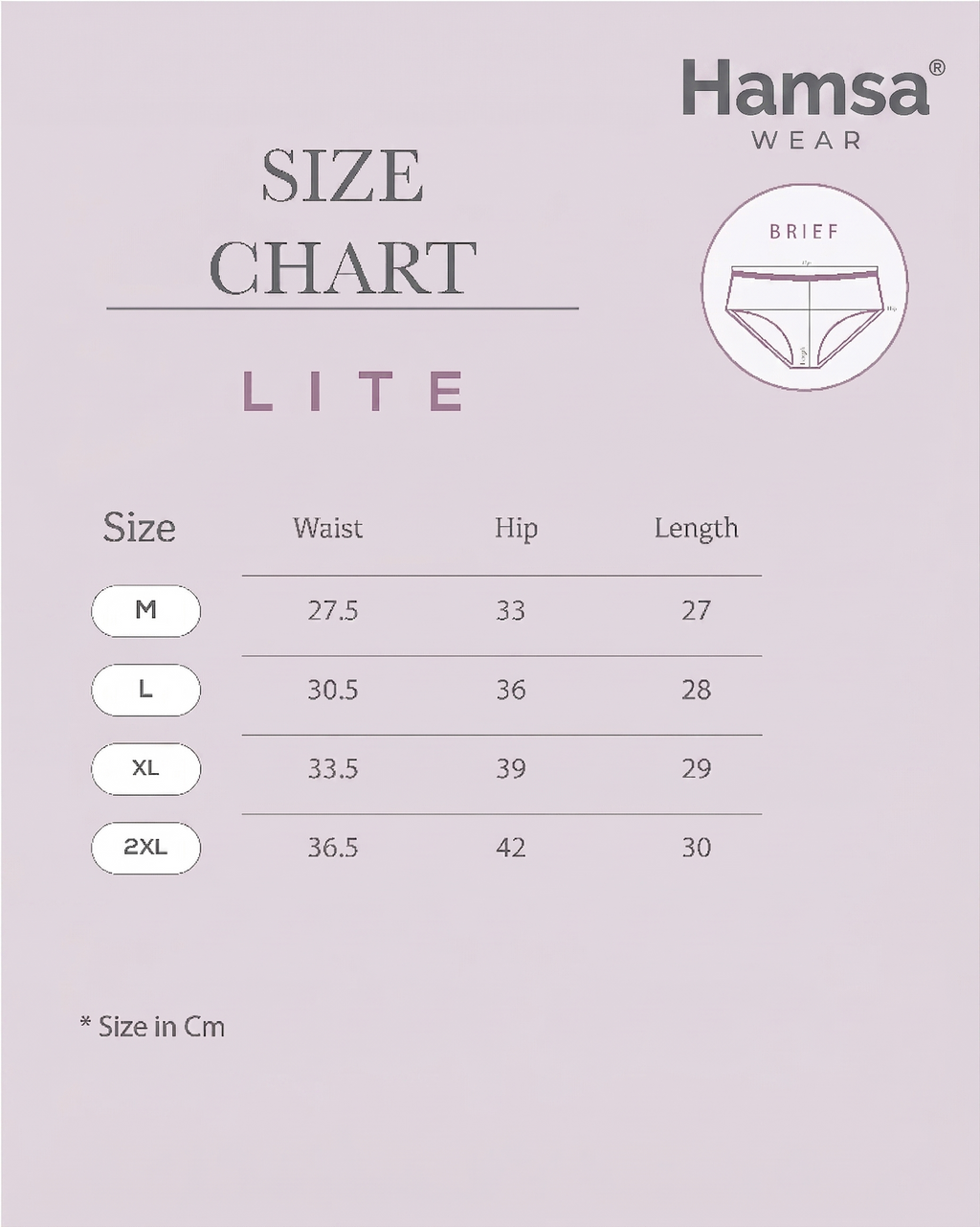 LITE Brief - Pack of 6