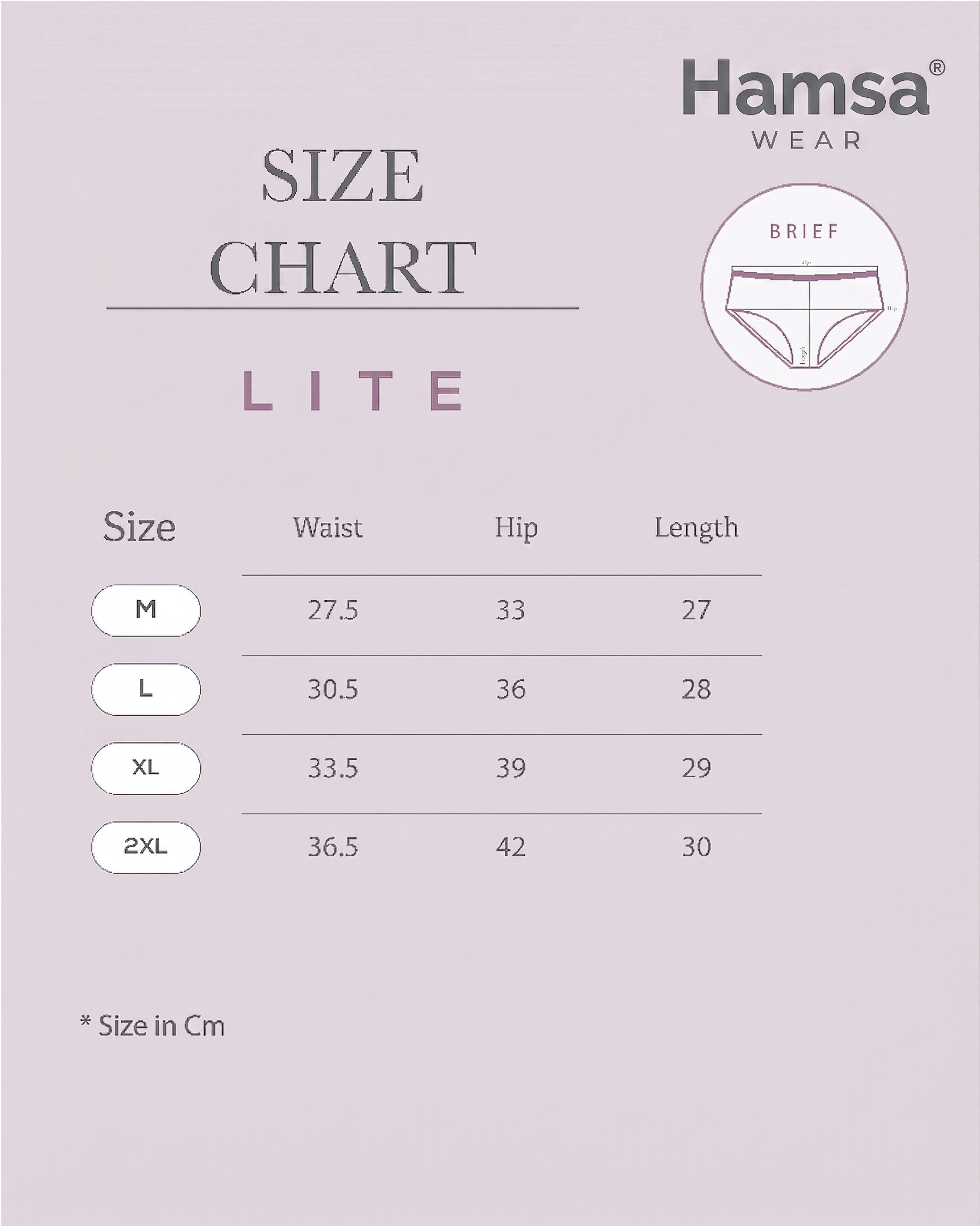 LITE Brief - Pack of 6