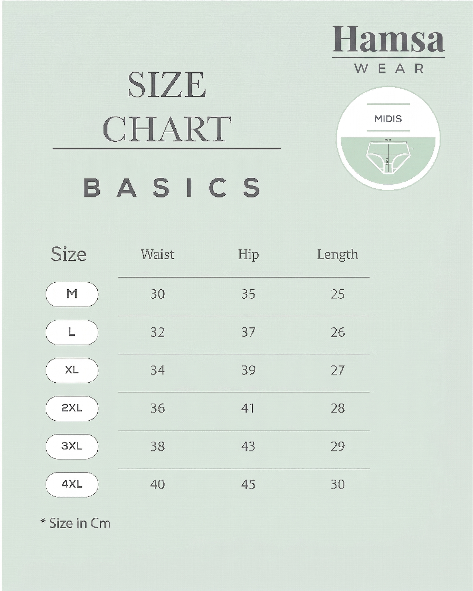 Plain Midi - Pack of 3